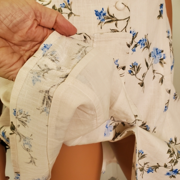 Stunning Lined Linen Floral Dress - Picture 6 of 10